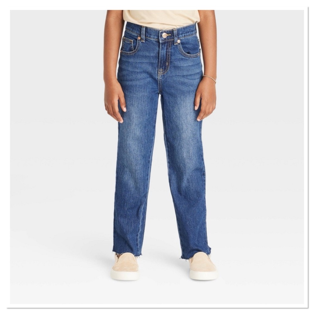 Girl’s High Rise Ankle Straight Jeans Cat & Jack